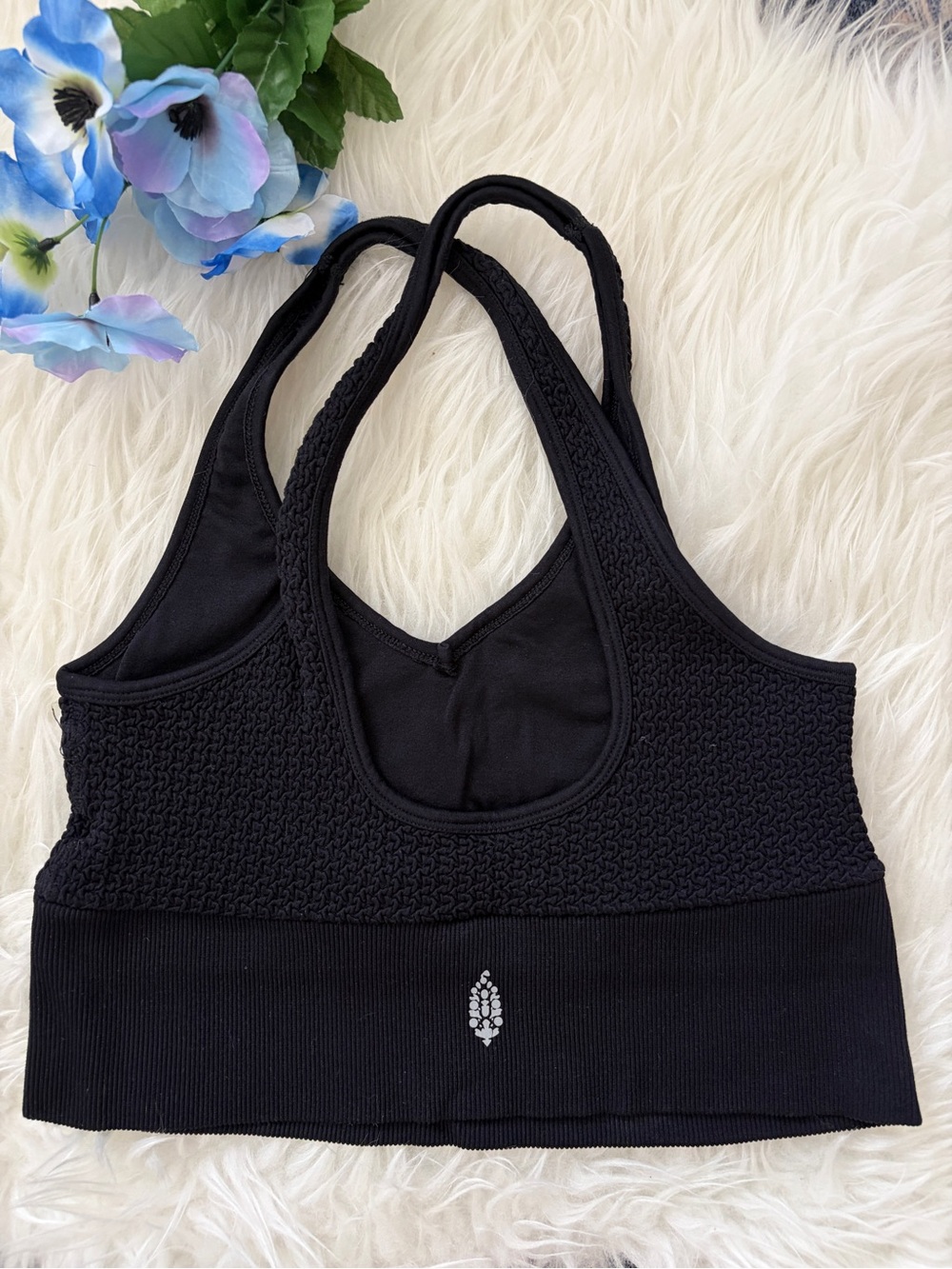 Free People Movement Size M Black Seall Sport Bra